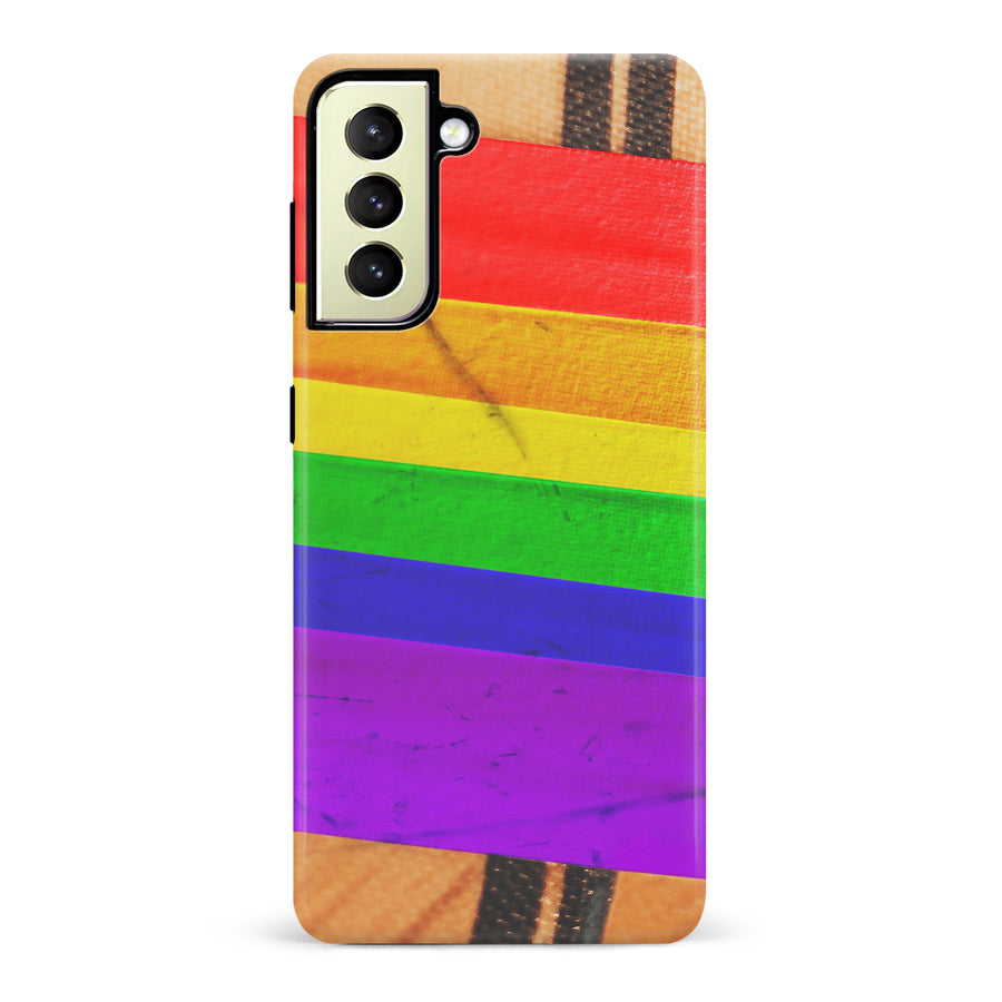 Samsung Galaxy S22 Plus Hockey Stick Phone Case - Pride Tape