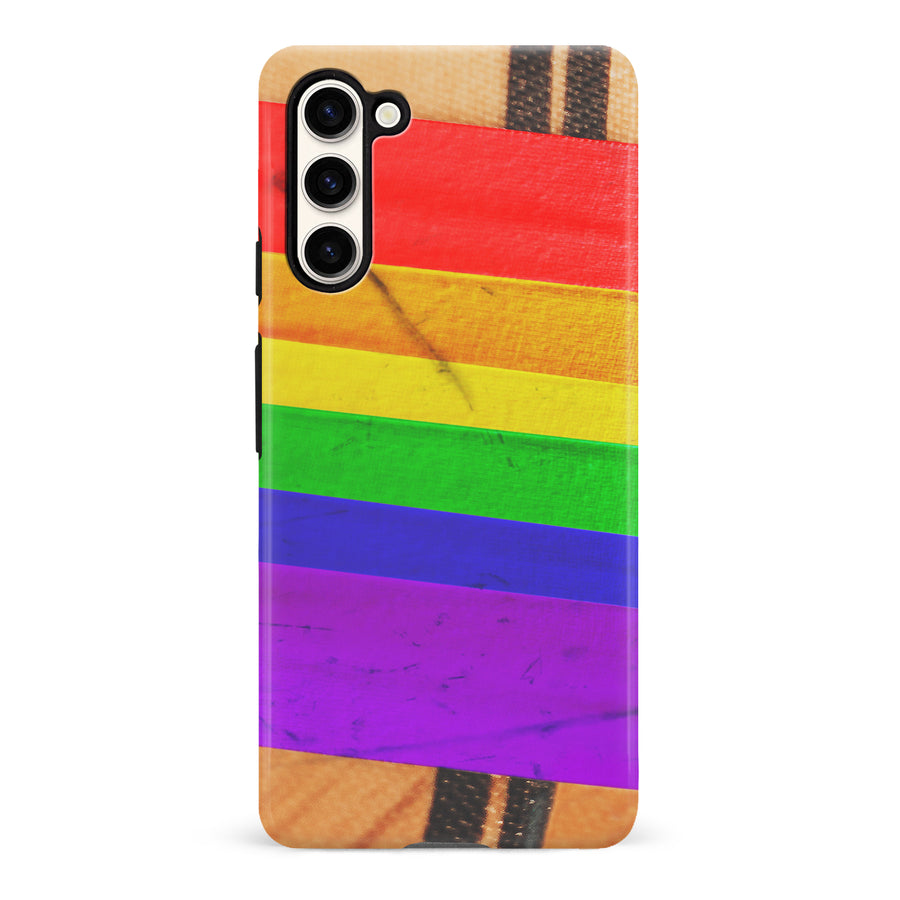 Samsung Galaxy S23 Hockey Stick Phone Case - Pride Tape