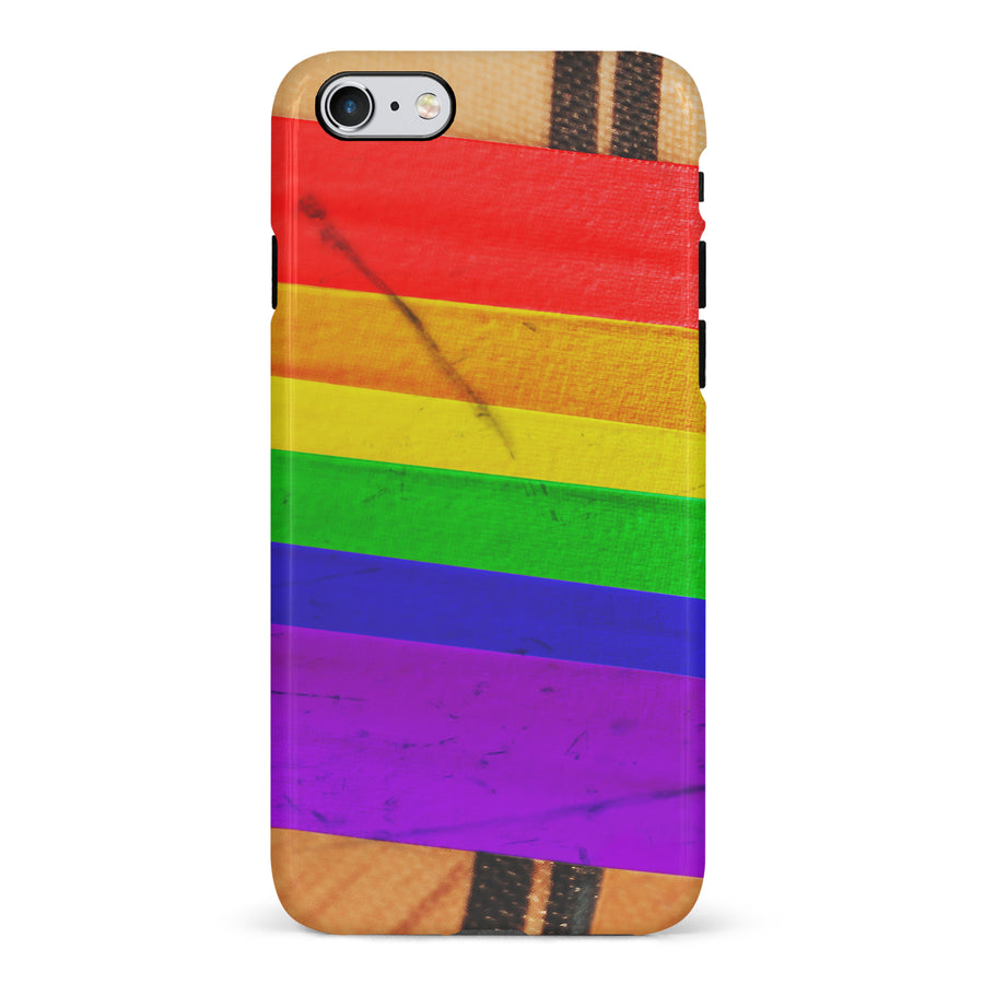 iPhone 6 Hockey Stick Phone Case - Pride Tape