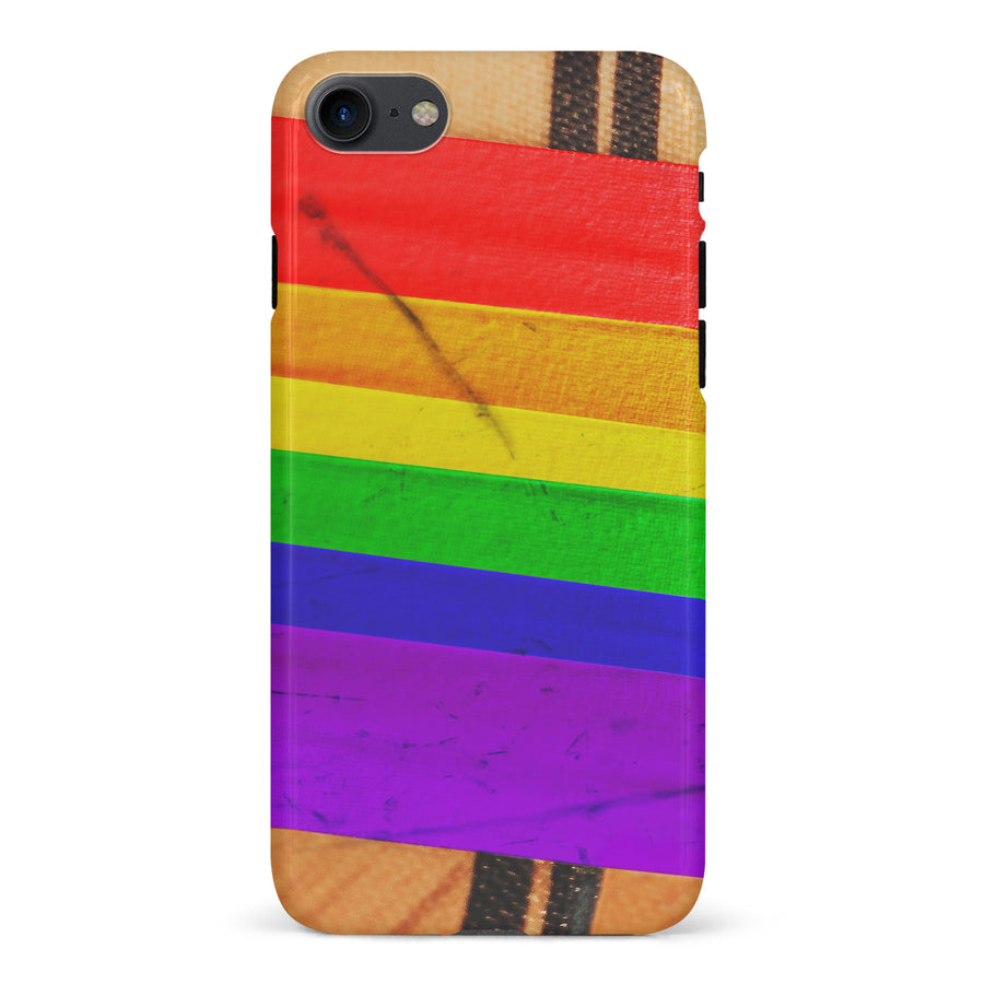 iPhone 7/8/SE Hockey Stick Phone Case - Pride Tape