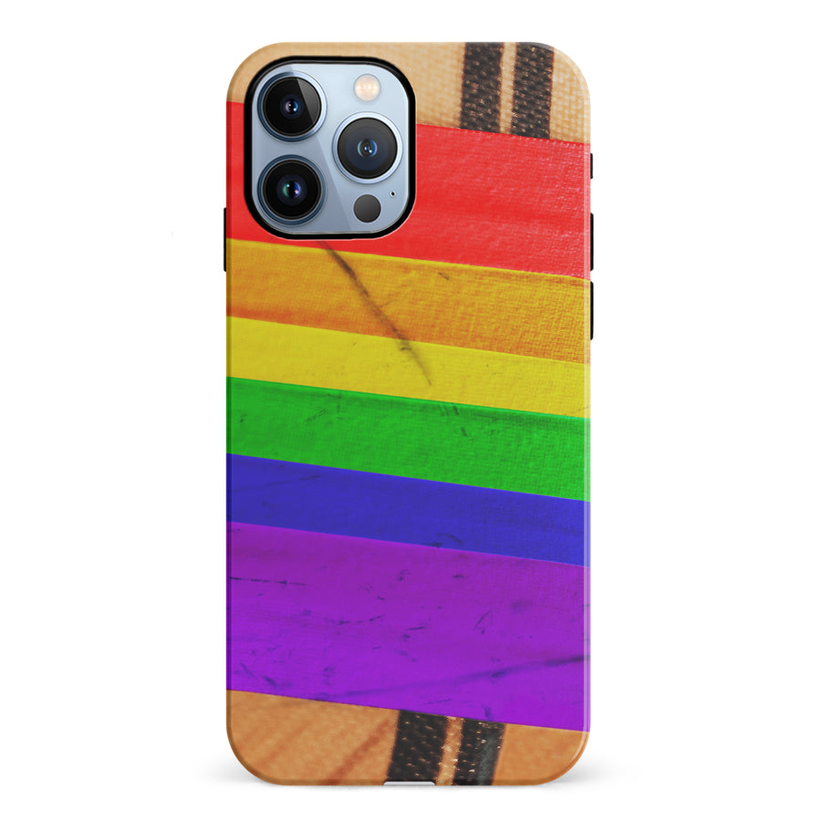 iPhone 12 Pro Hockey Stick Phone Case - Pride Tape