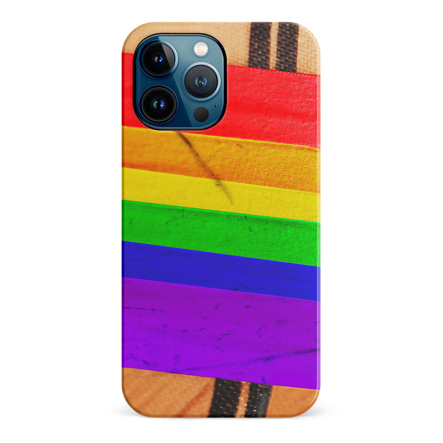 iPhone 12 Pro Max Hockey Stick Phone Case - Pride Tape