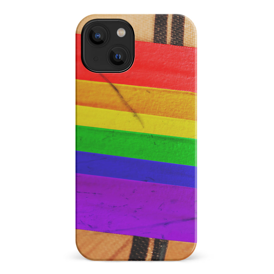 iPhone 14 Hockey Stick Phone Case - Pride Tape