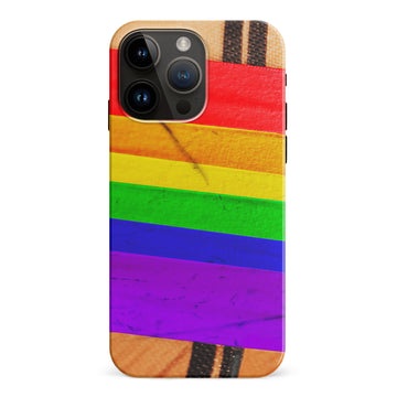 iPhone 15 Pro Max Hockey Stick Phone Case - Pride Tape