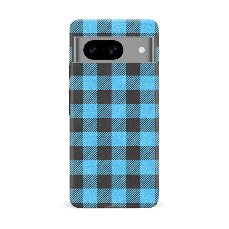 Google Pixel 8 Lumberjack Plaid Phone Case - Blue