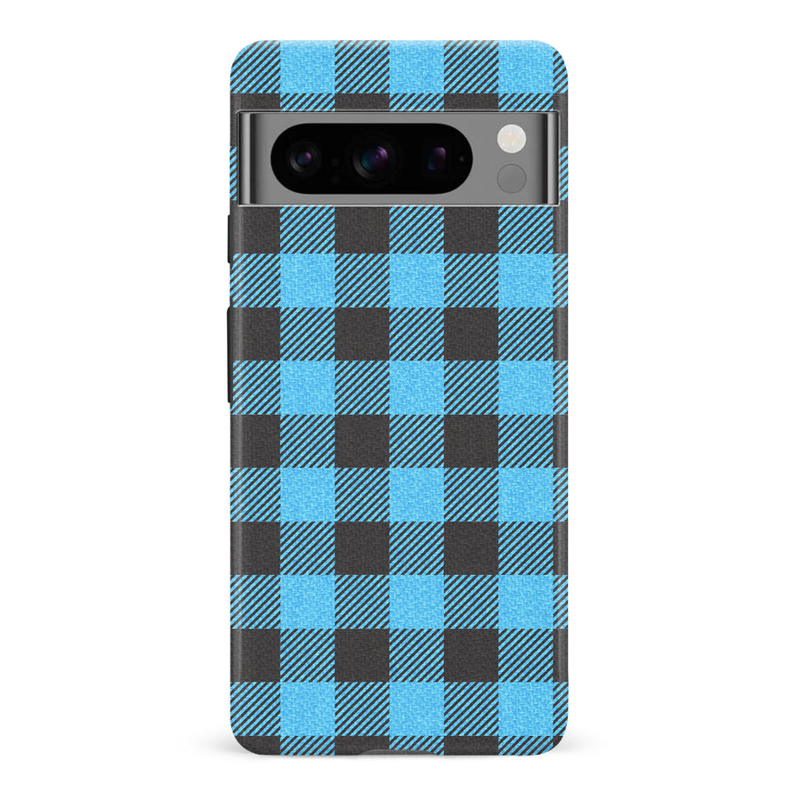 Google Pixel 8 Pro Lumberjack Plaid Phone Case - Blue