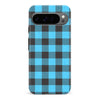 Google Pixel 9 Pro Lumberjack Plaid Phone Case - Blue