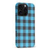 iPhone 16 Pro Max Lumberjack Plaid Phone Case - Blue