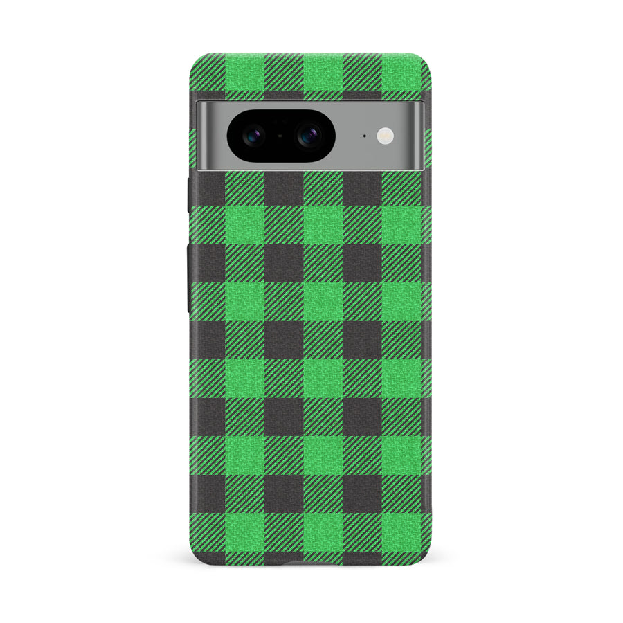 Google Pixel 8 Lumberjack Plaid Phone Case - Green
