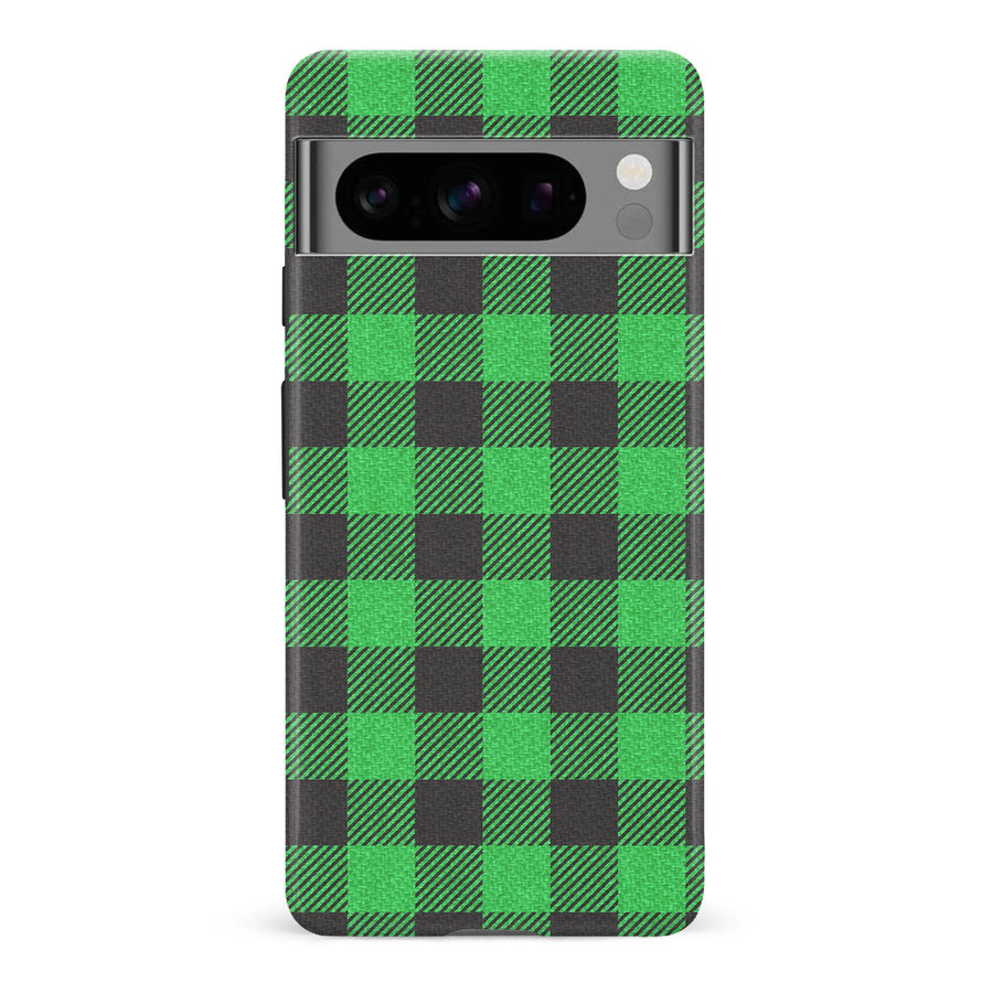 Google Pixel 8 Pro Lumberjack Plaid Phone Case - Green
