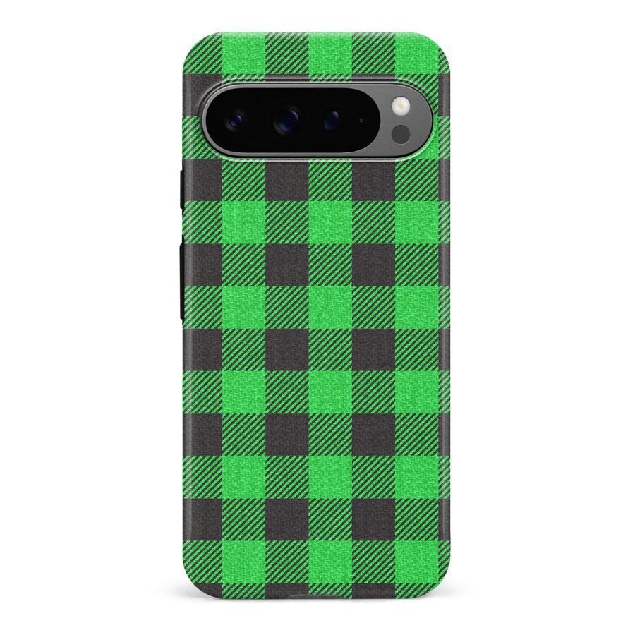 Google Pixel 9 Pro Lumberjack Plaid Phone Case - Green