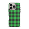 iPhone 16 Pro Lumberjack Plaid Phone Case - Green