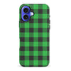 iPhone 16 Plus Lumberjack Plaid Phone Case - Green