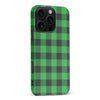 iPhone 16 Pro Max Lumberjack Plaid Phone Case - Green