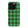 iPhone 16 Pro Max Lumberjack Plaid Phone Case - Green