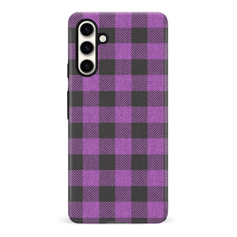 Samsung Galaxy S23 FE Lumberjack Plaid Phone Case - Purple