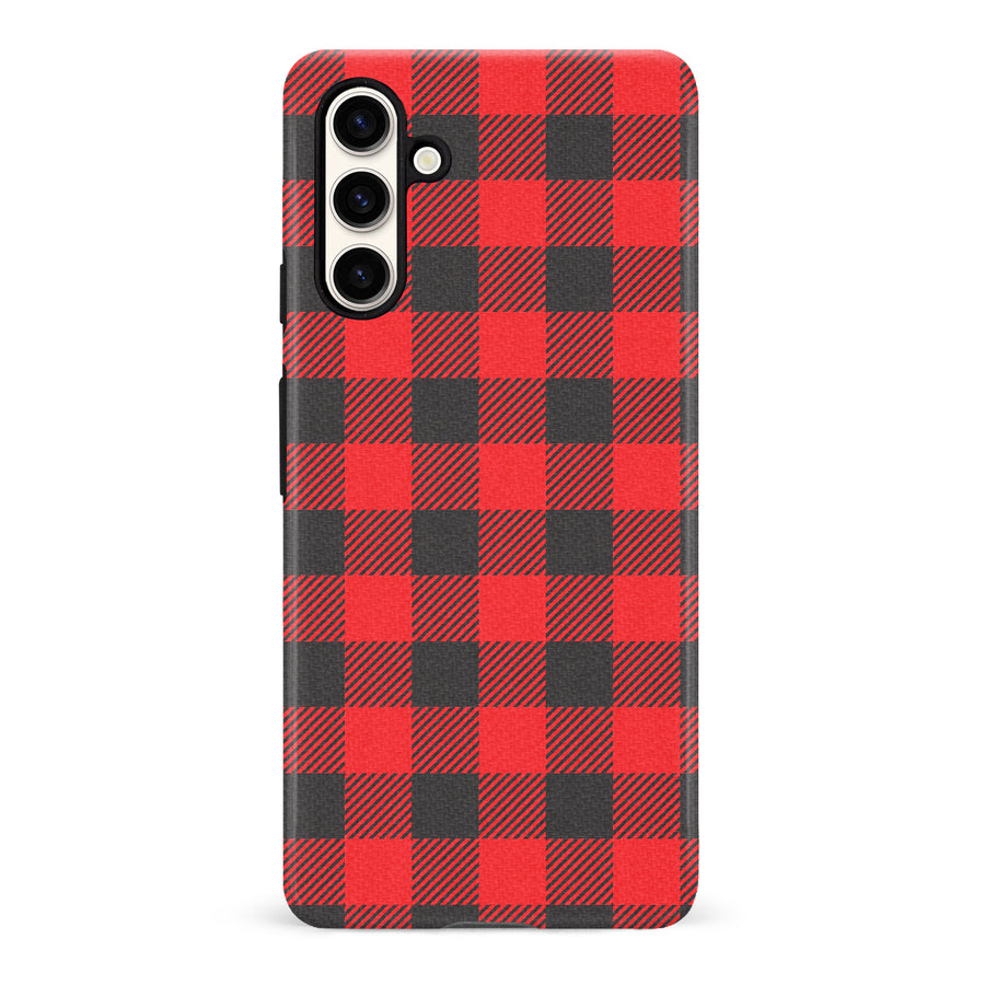 Samsung Galaxy S23 FE Lumberjack Plaid Phone Case - Red
