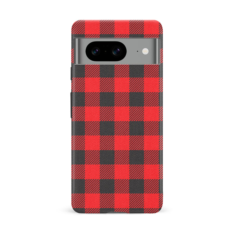 Google Pixel 8 Lumberjack Plaid Phone Case - Red