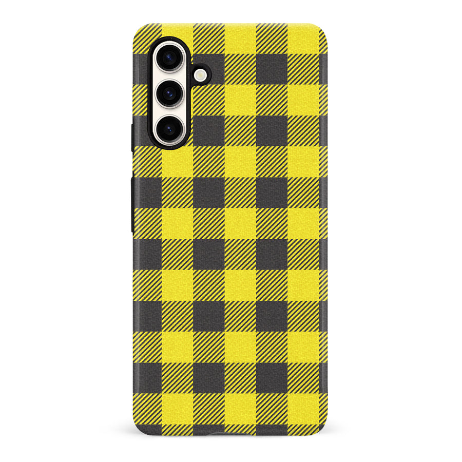 Samsung Galaxy S23 FE Lumberjack Plaid Phone Case - Yellow