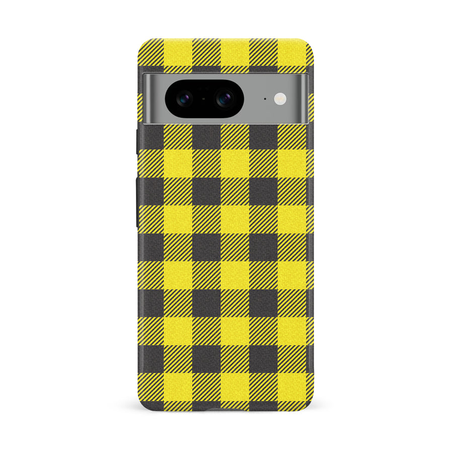 Google Pixel 8 Lumberjack Plaid Phone Case - Yellow