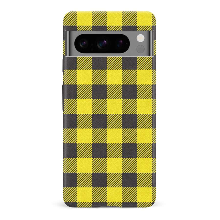 Google Pixel 8 Pro Lumberjack Plaid Phone Case - Yellow