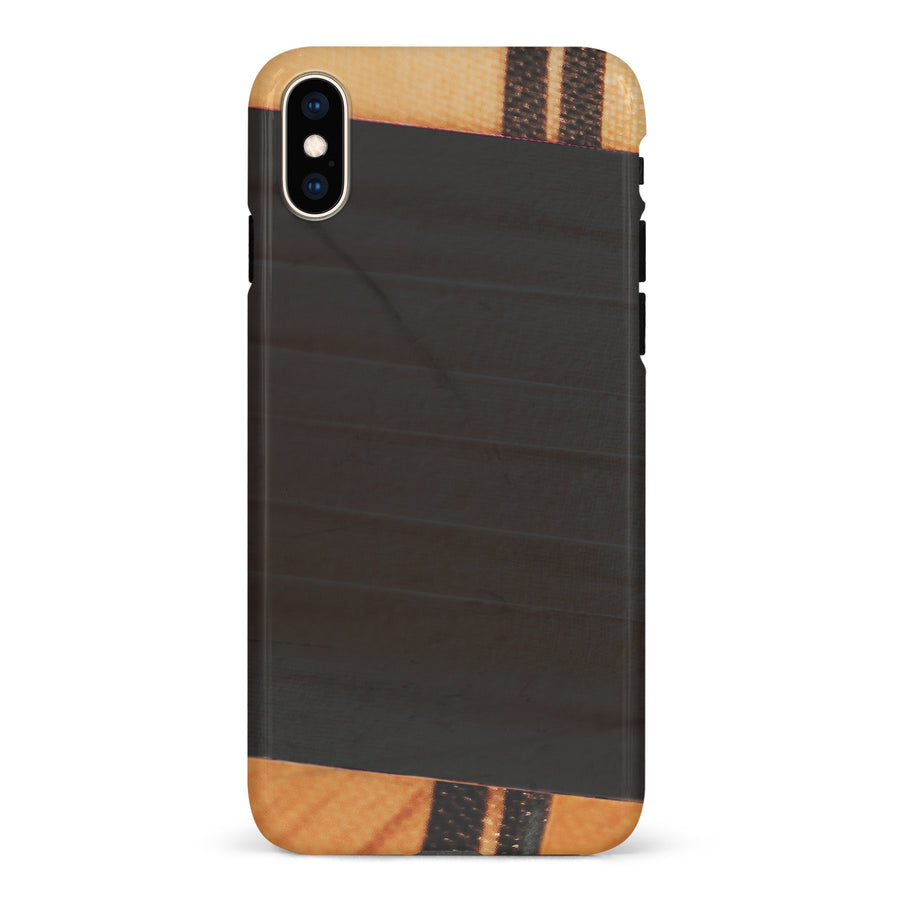 iPhone XS Max Hockey Stick Phone Case - Black