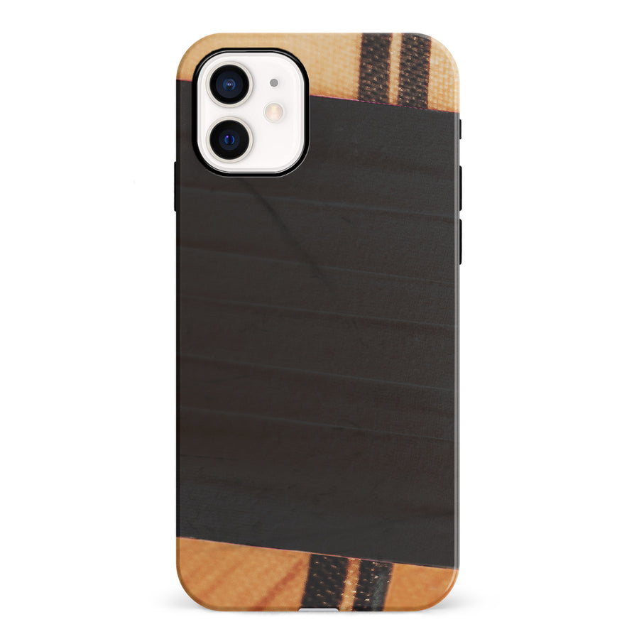 iPhone 12 Mini Hockey Stick Phone Case - Black