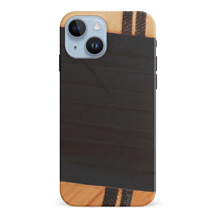 iPhone 15 Hockey Stick Phone Case - Black
