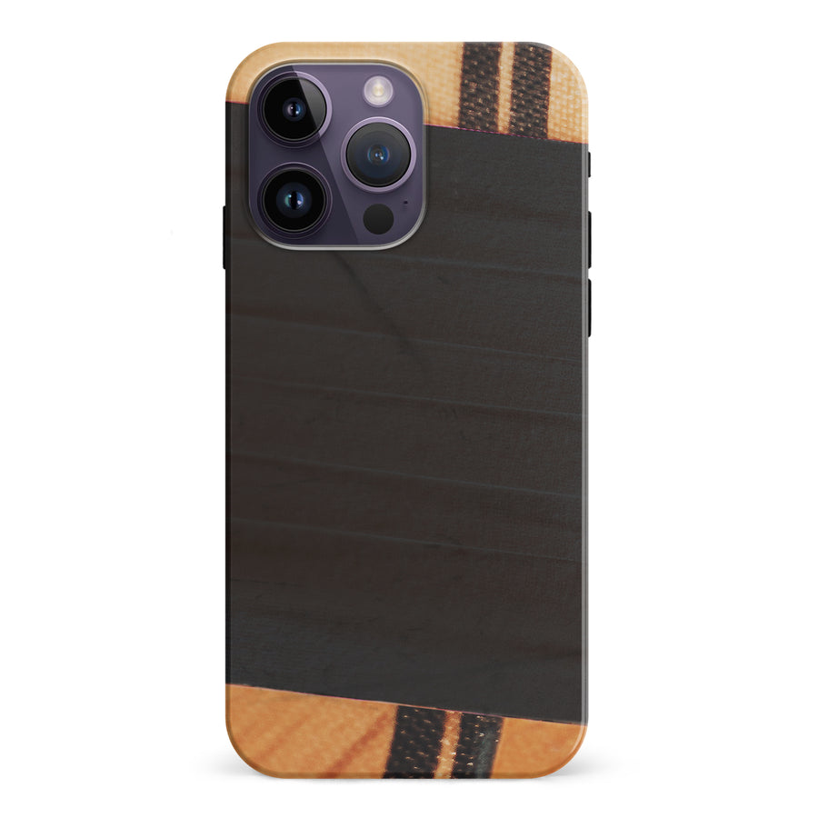 iPhone 15 Pro Hockey Stick Phone Case - Black