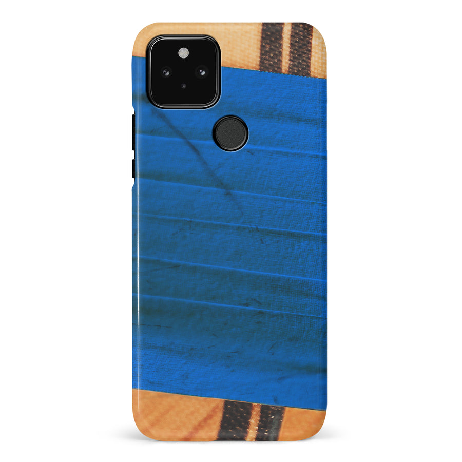 Google Pixel 5 Hockey Stick Phone Case - Blue