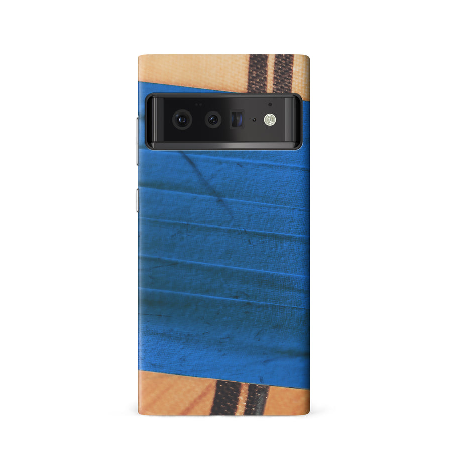 Google Pixel 6 Hockey Stick Phone Case - Blue