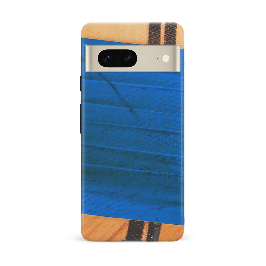 Google Pixel 7 Hockey Stick Phone Case - Blue