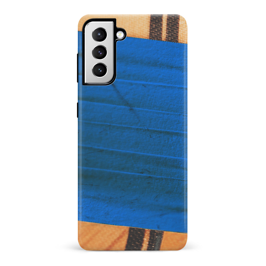 Samsung Galaxy S21 Hockey Stick Phone Case - Blue