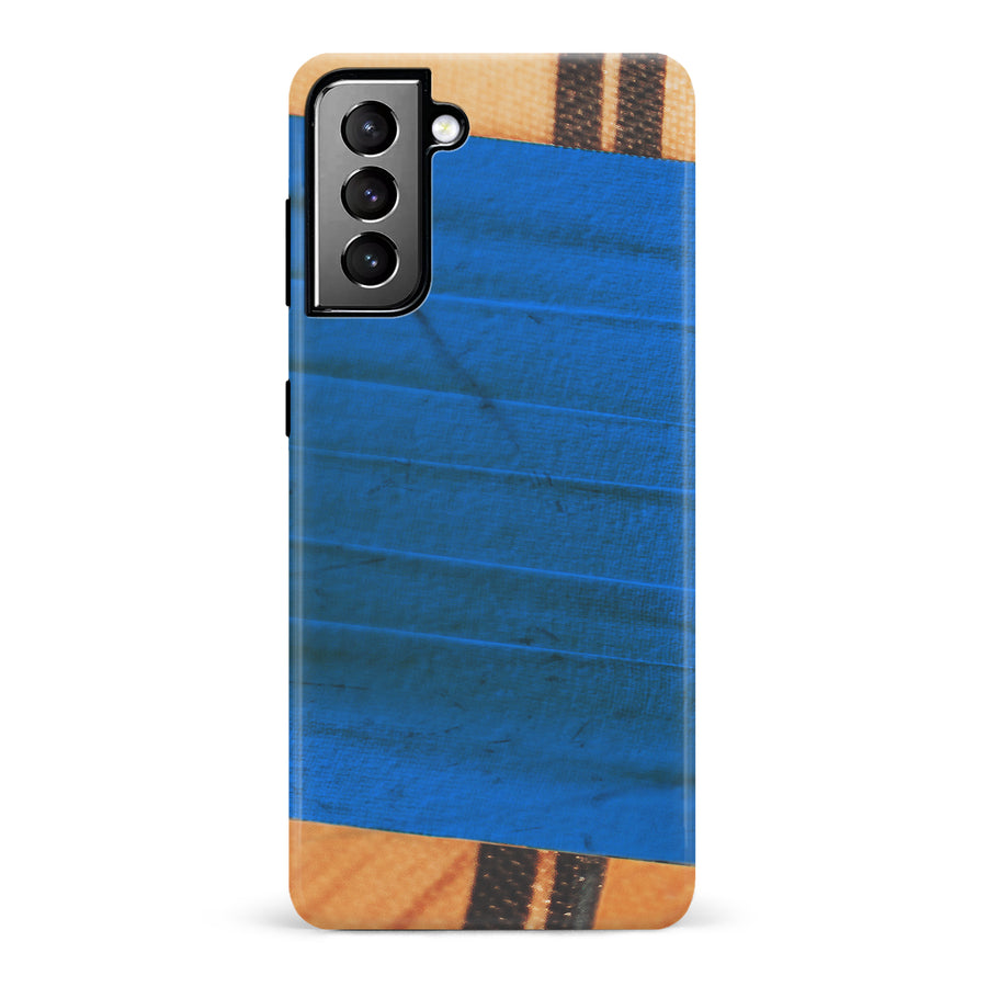 Samsung Galaxy S21 Plus Hockey Stick Phone Case - Blue