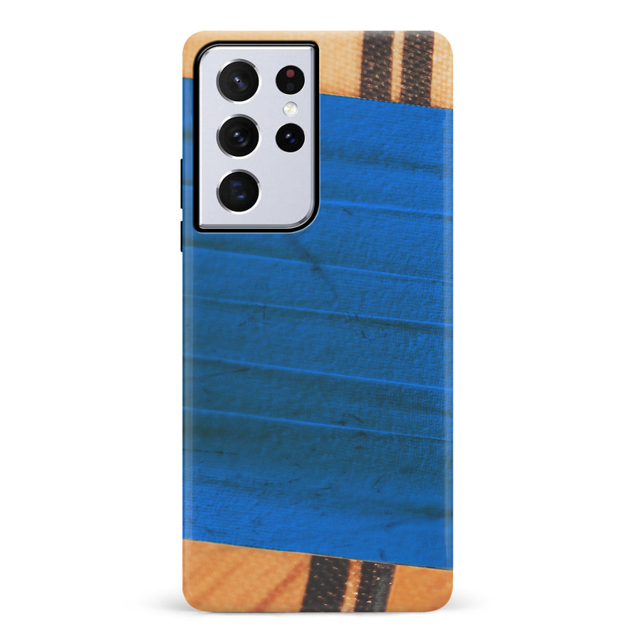 Samsung Galaxy S21 Ultra Hockey Stick Phone Case - Blue