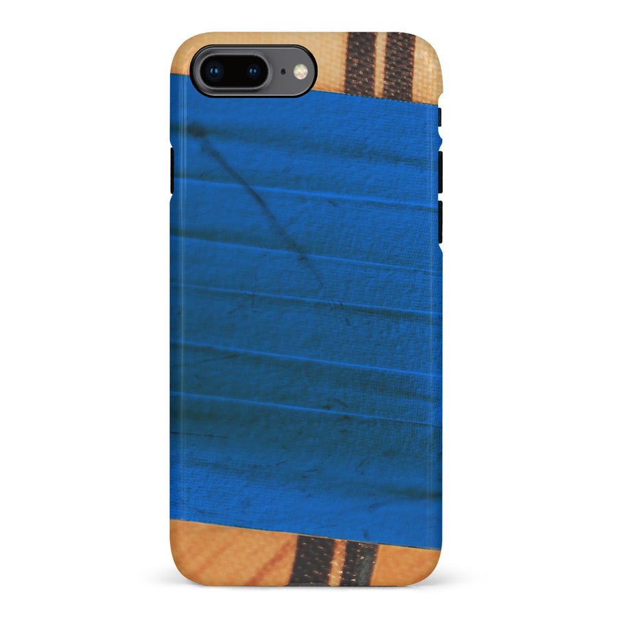 iPhone 8 Plus Hockey Stick Phone Case - Blue
