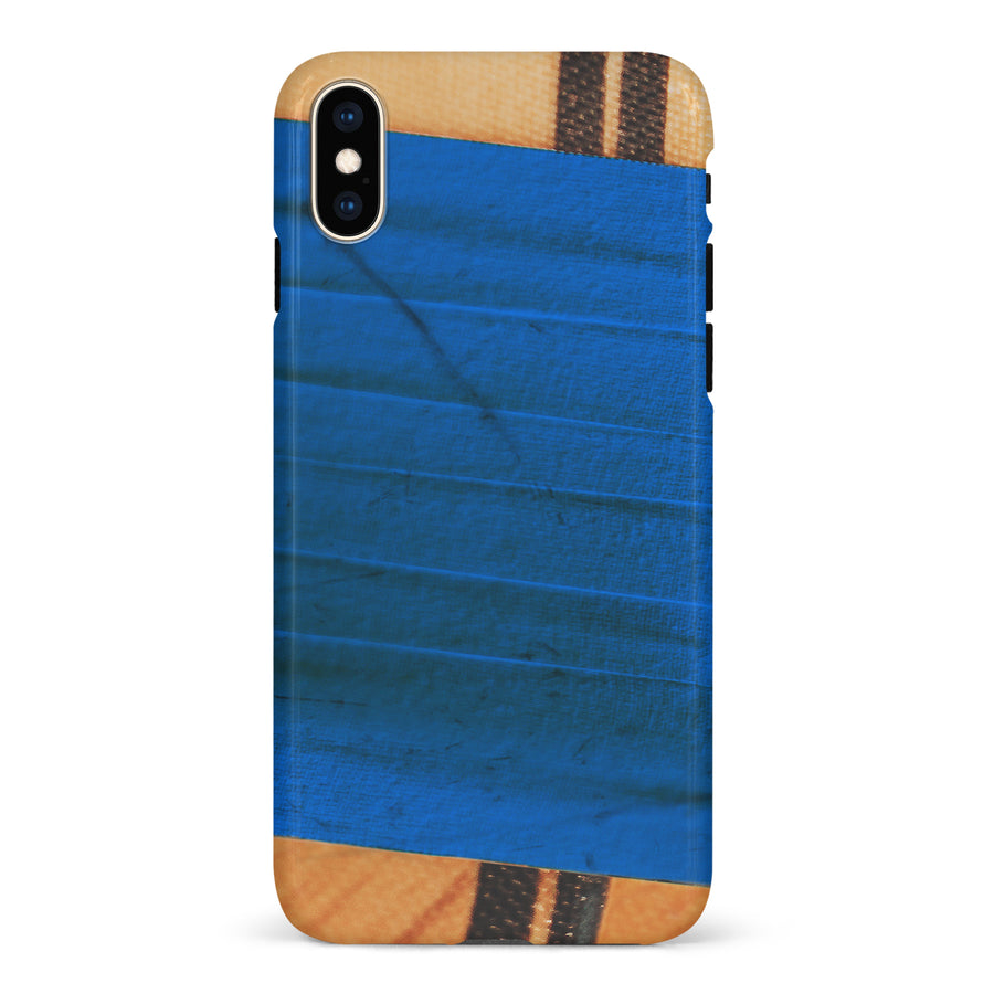 iPhone XS Max Hockey Stick Phone Case - Blue