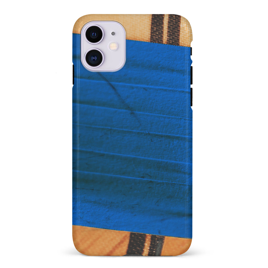 iPhone 11 Hockey Stick Phone Case - Blue