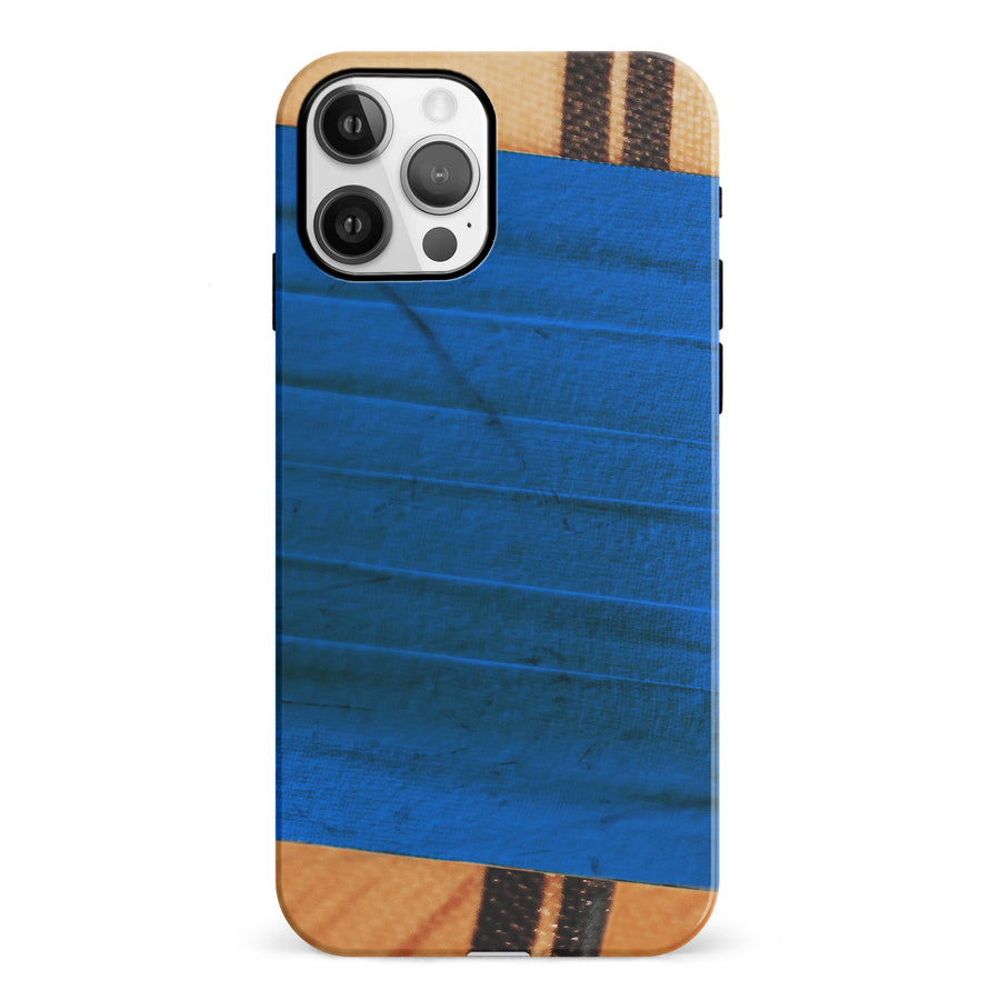 iPhone 12 Hockey Stick Phone Case - Blue