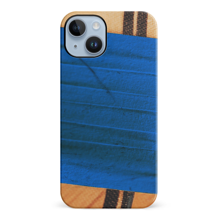 iPhone 14 Plus Hockey Stick Phone Case - Blue