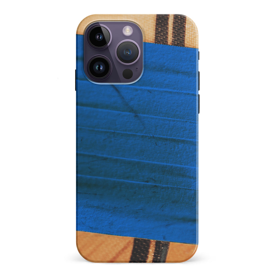 iPhone 15 Pro Hockey Stick Phone Case - Blue