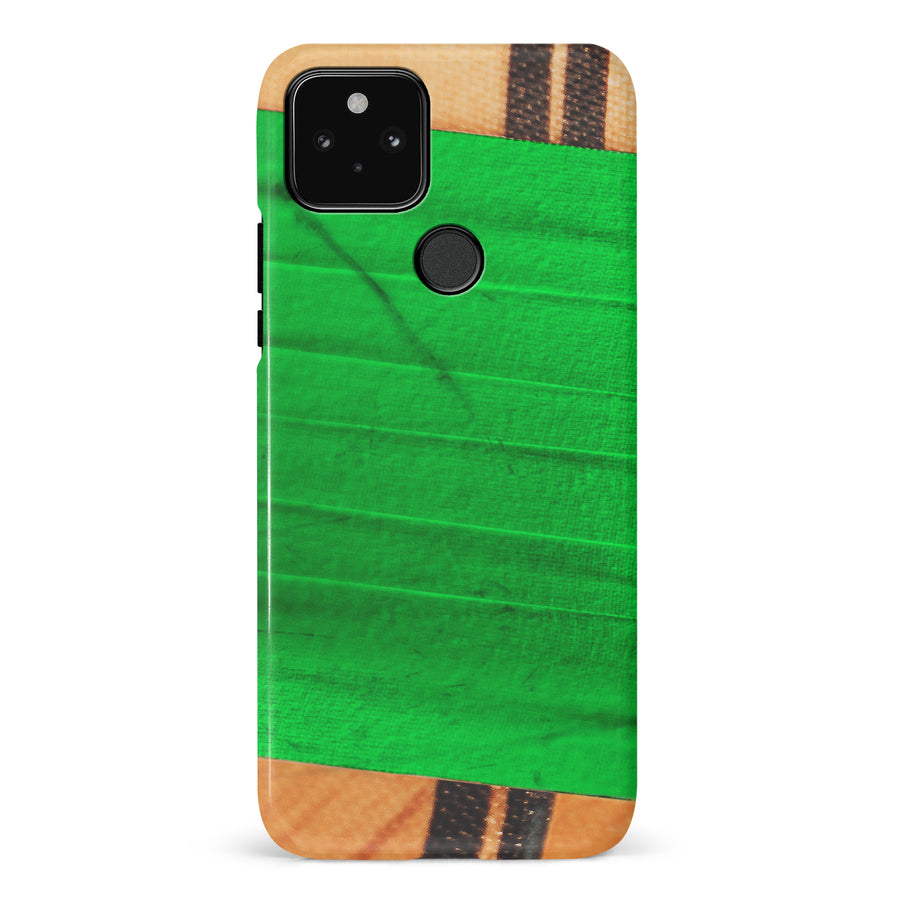 Google Pixel 5 Hockey Stick Phone Case - Green