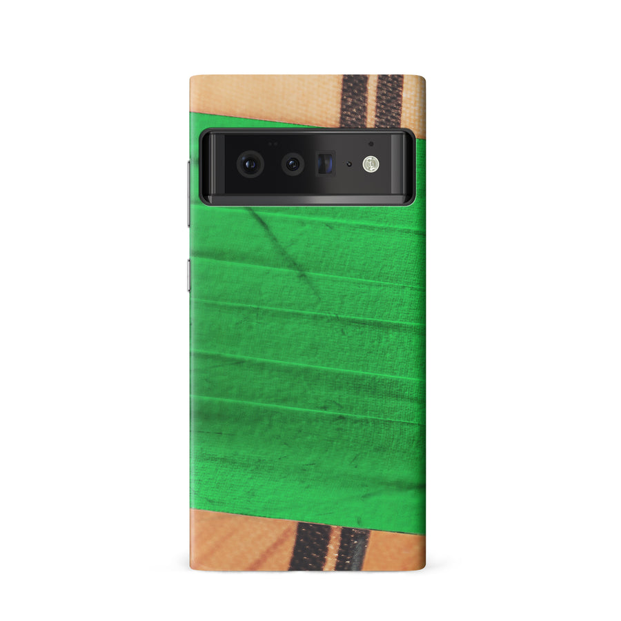 Google Pixel 6 Hockey Stick Phone Case - Green