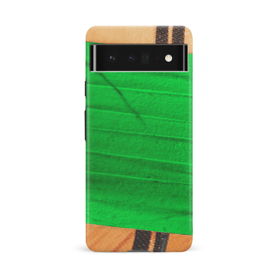 Google Pixel 6A Hockey Stick Phone Case - Green