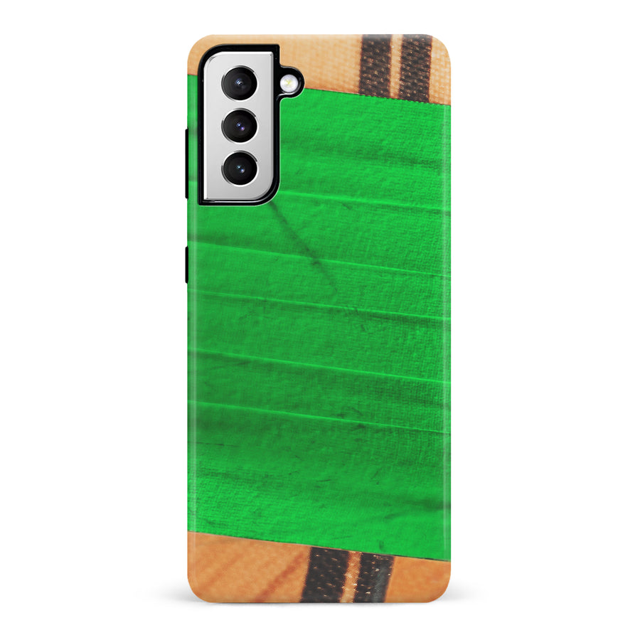 Samsung Galaxy S21 Hockey Stick Phone Case - Green