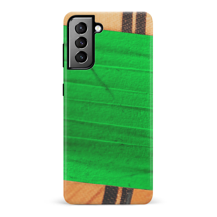 Samsung Galaxy S21 Plus Hockey Stick Phone Case - Green