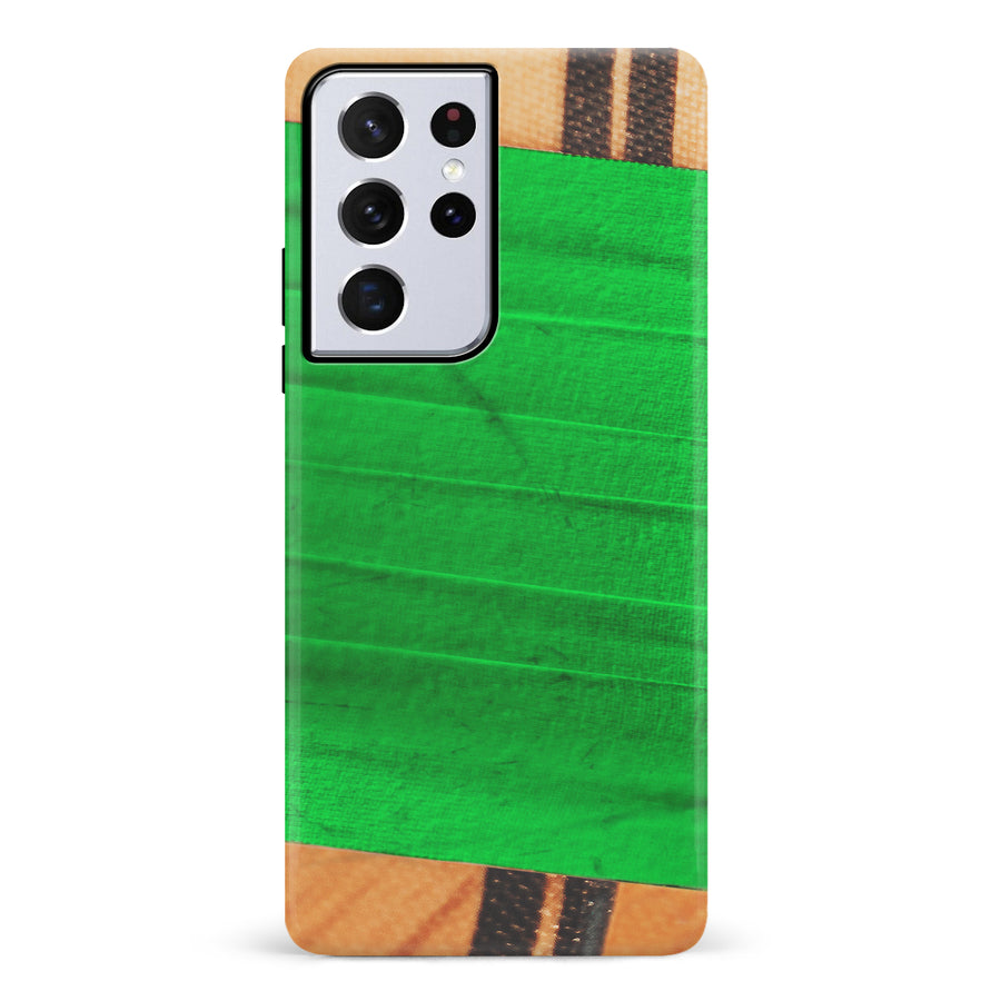 Samsung Galaxy S21 Ultra Hockey Stick Phone Case - Green