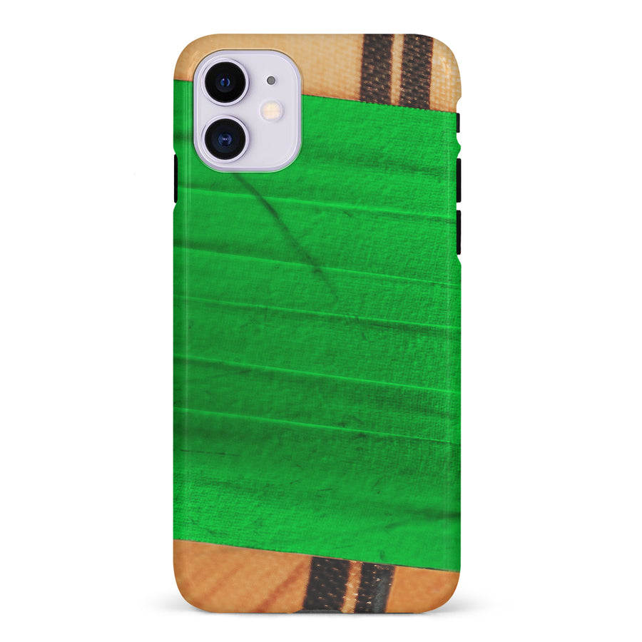 iPhone 11 Hockey Stick Phone Case - Green