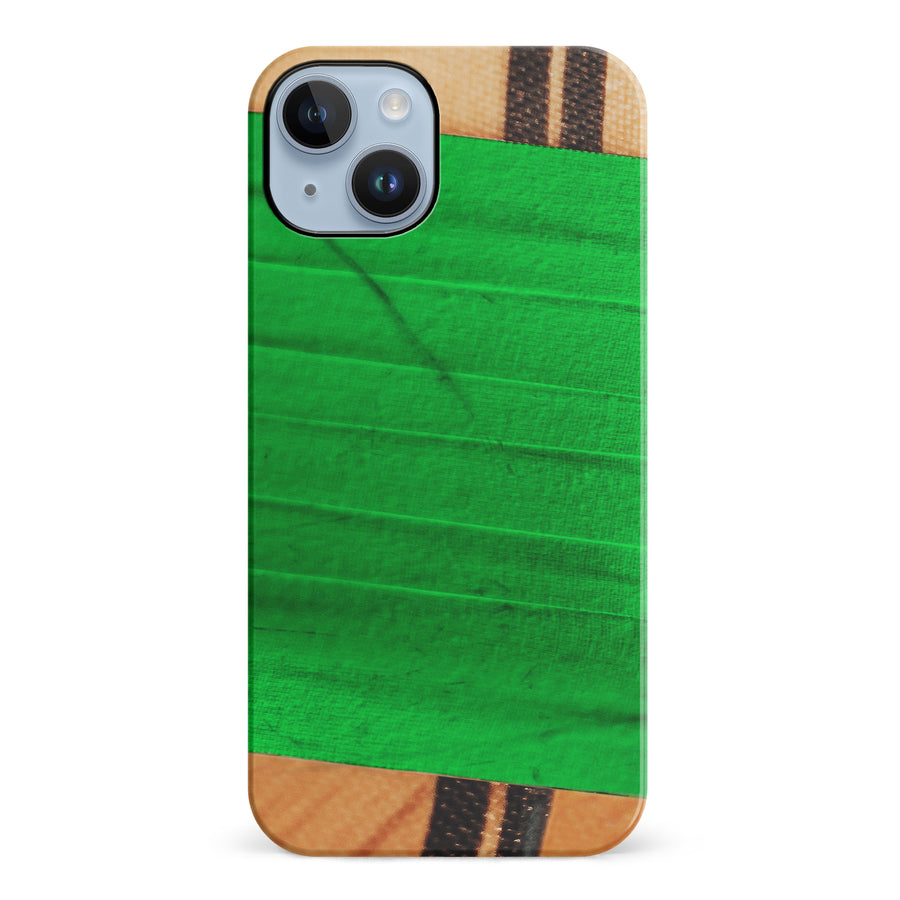 iPhone 14 Plus Hockey Stick Phone Case - Green