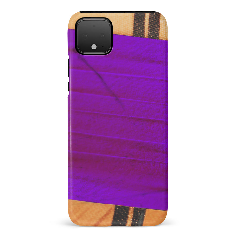 Google Pixel 4 XL Hockey Stick Phone Case - Purple